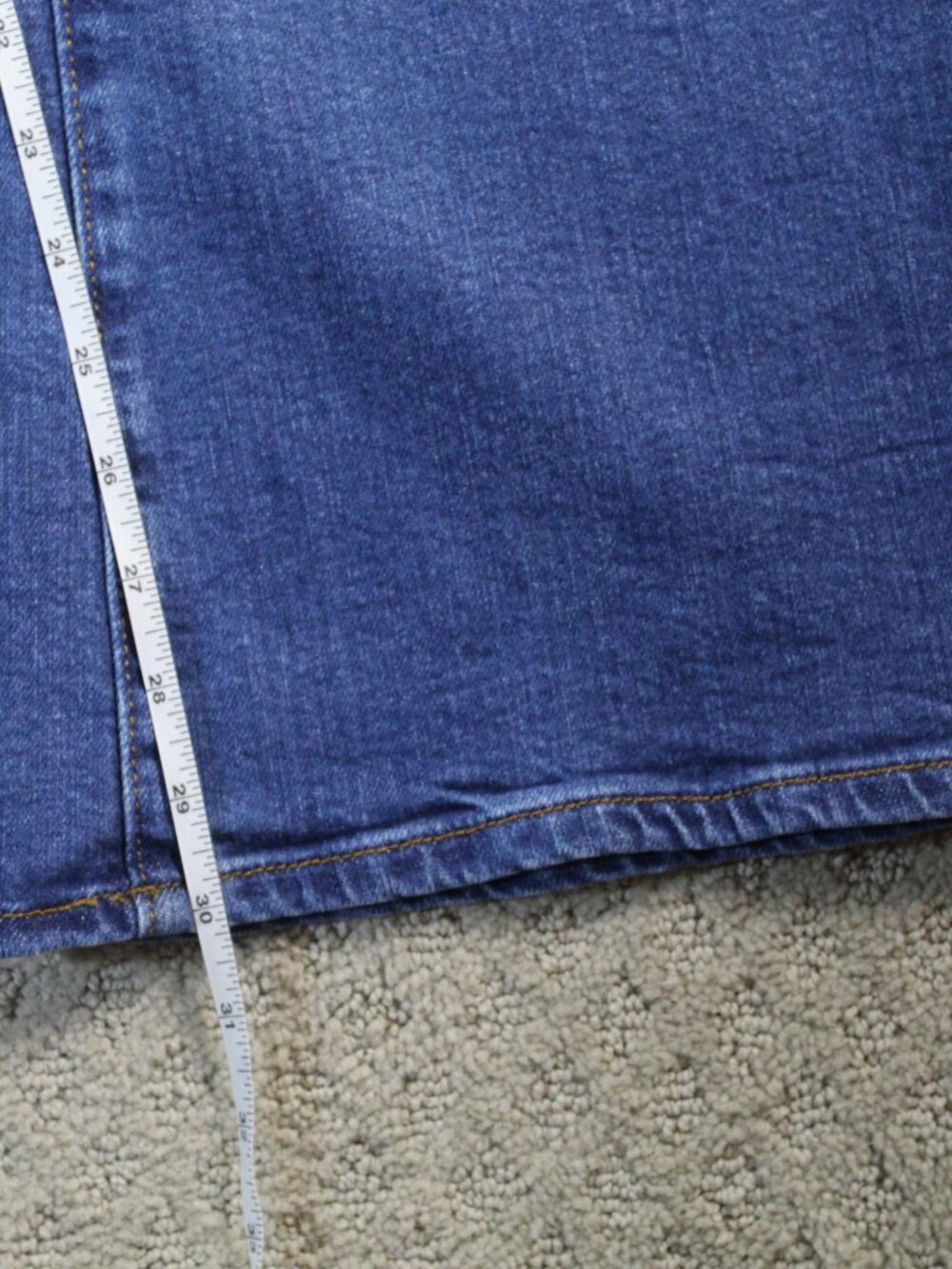 Loft Size 32 /14 High Rise The Slim Flare Blue Jeans - Picture 4 of 8